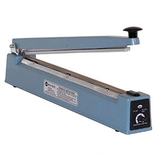 Hand Operated 5mm Impulse Heat Sealer for 12 Inch Wide Bags & Tubing - Dual Pack (2 Units) - Perfect for Food Packaging, Vacuum Sealing & Industrial Use