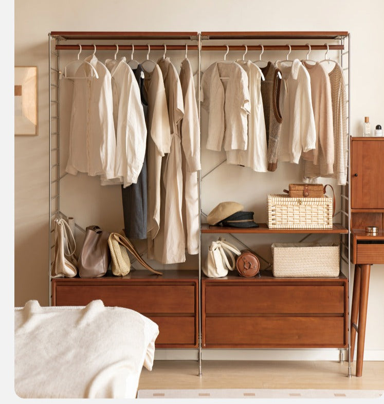 Premium Oak Wooden Hangers with Metal Hooks - Heavy Duty Closet Organizers for Suits, Dresses & Coats - Ideal for Home, Office & Retail Display