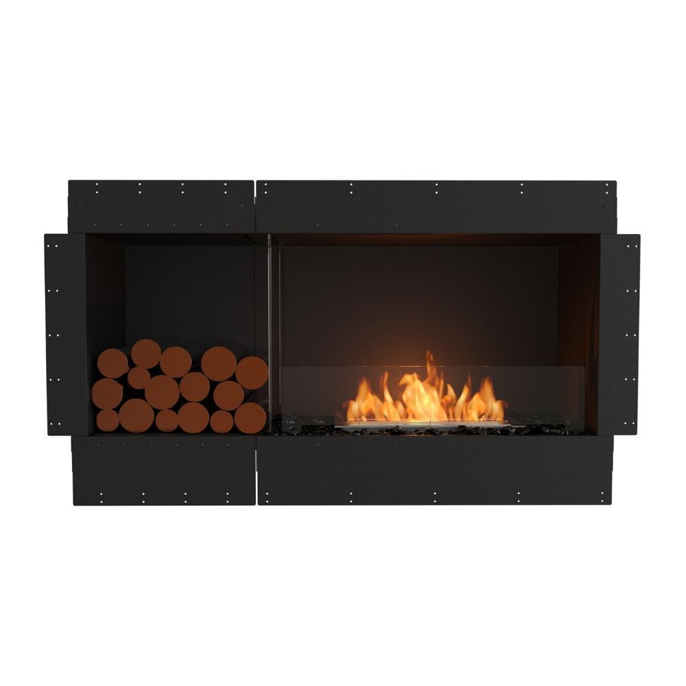 EcoSmart Fire Flex Single Sided Ethanol Fireplace Insert with Decorative Box - Modern Ventless Bioethanol Firebox for Indoor & Outdoor Use - Perfect for Living Rooms, Patios, and Decorative Home Heating