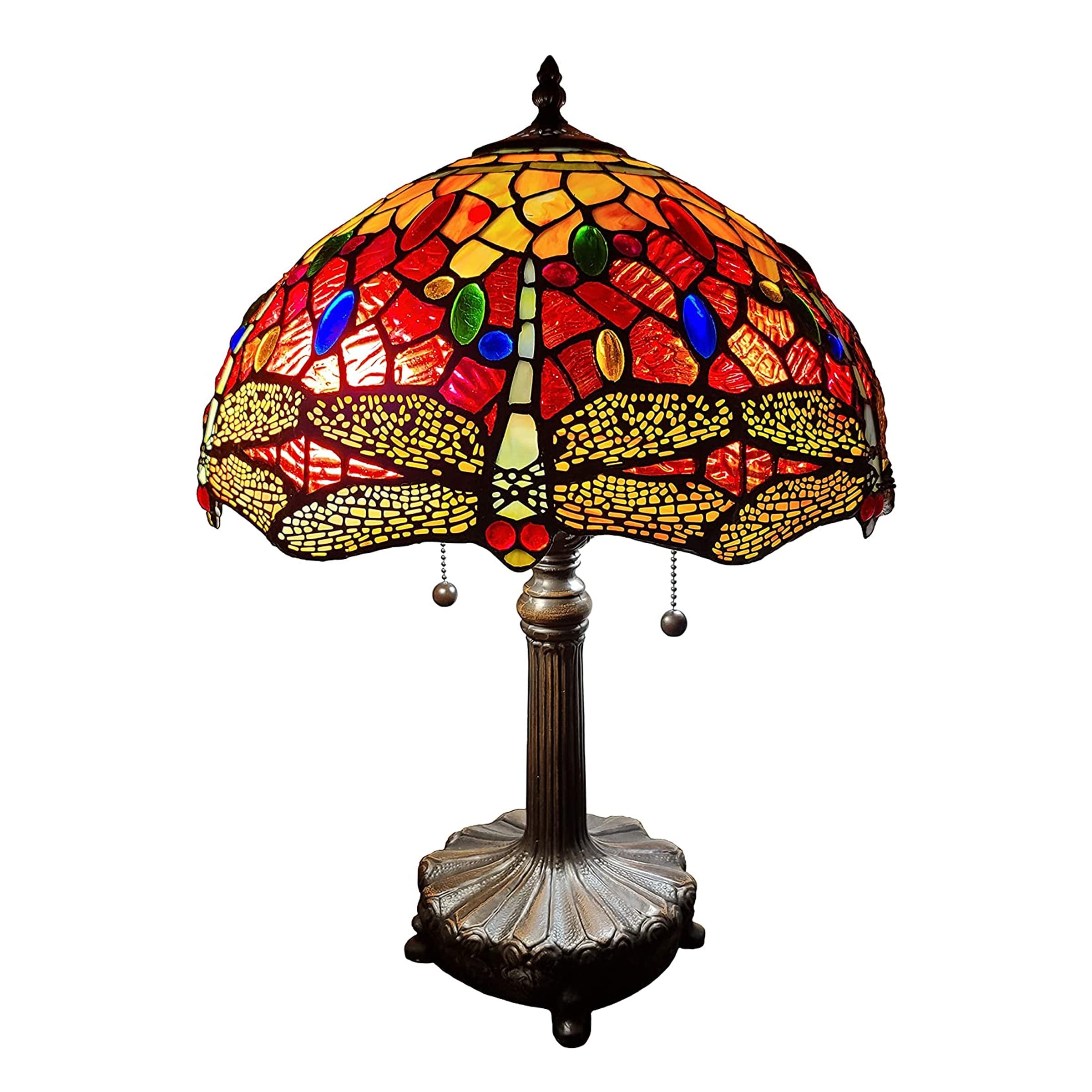 Vintage Tiffany Style Table Lamp - 20
