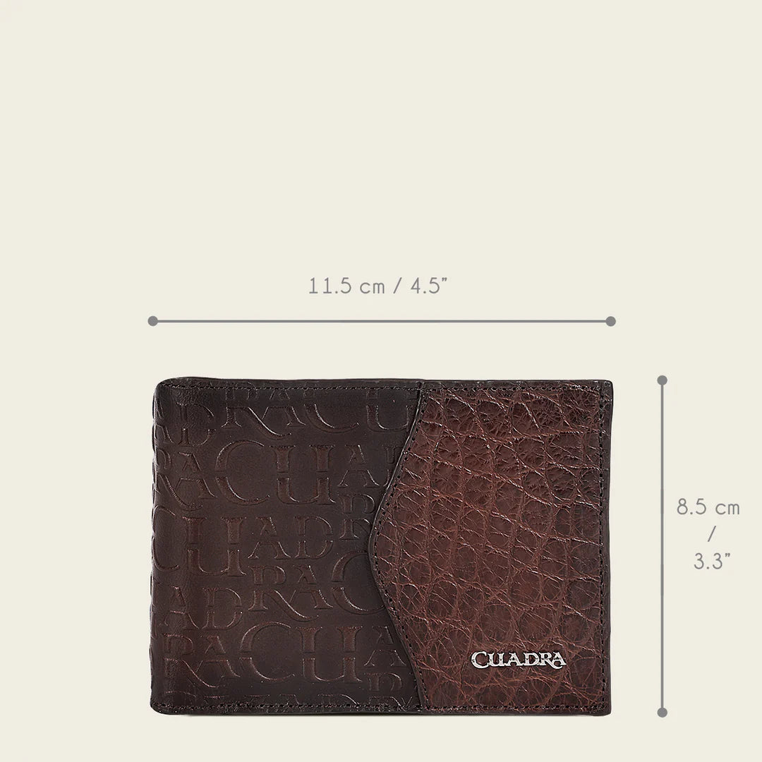 Premium Men's Alligator Print Bi-Fold Wallet - Stylish & Durable Leather Wallet for Everyday Use - Perfect Gift for Dad, Husband, or Boyfriend - Business & Casual Fashion Accessory