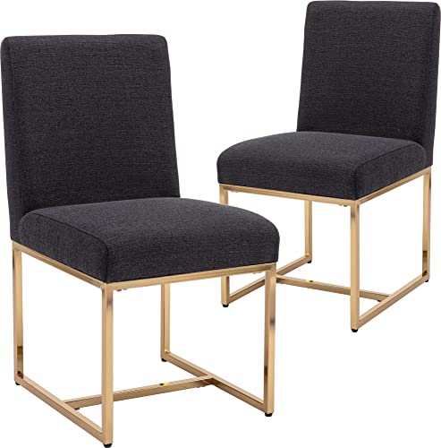 Charcoal Linen & Golden Legs