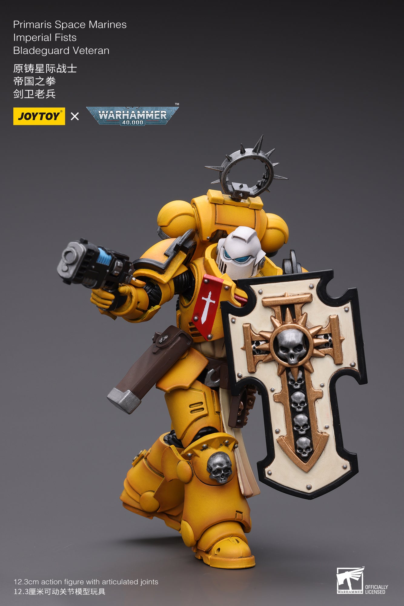JOYTOY 1/18 Scale Warhammer 40K Primaris Space Marines Bladeguard Action Figure Set - Perfect for Collectors, Tabletop Gaming & Display