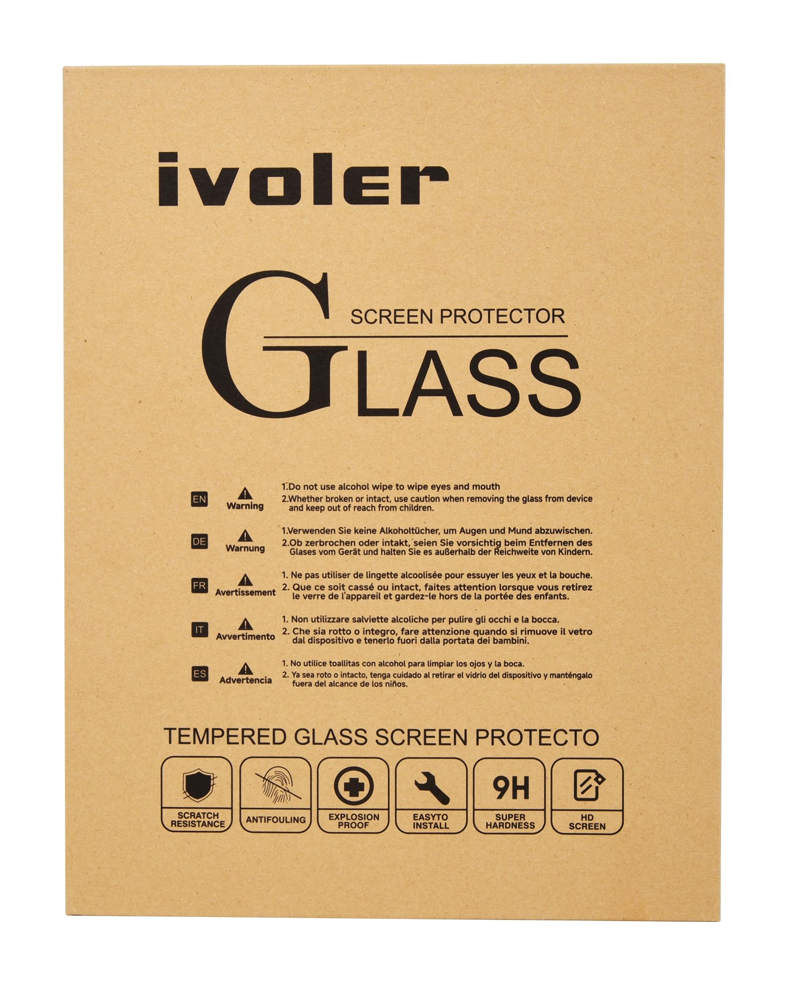 **iVoler 2 Pack Tempered Glass Screen Protector for iPad Pro 11 inch (2024, 5th Gen, M4) - Compatible with Face ID & Apple Pencil - Ultra HD Clear, Anti-Scratch, Bubble-Free - Perfect for Work, Study & Entertainment**