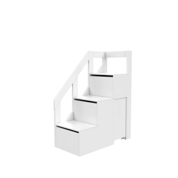 128 cm Mid Sleeper Bed Staircase - Safe & Sturdy Ladder for Kids Bunk Beds - Perfect for Bedrooms, Dorms & Small Spaces