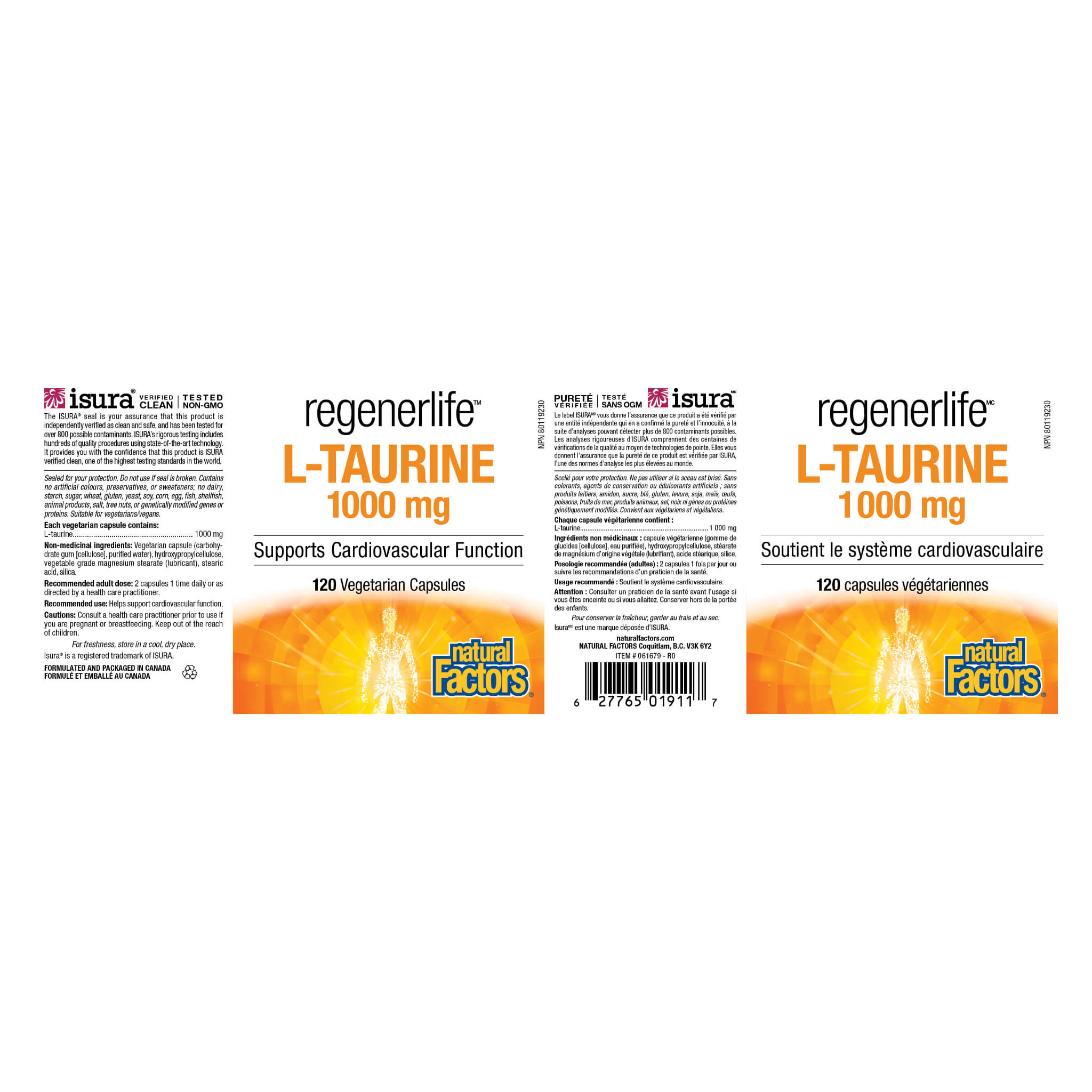 RegenerLife L-Taurine 1000mg Supplement - Supports Heart Health, Energy & Exercise Performance - Ideal for Athletes, Fitness Enthusiasts & Stress Relief