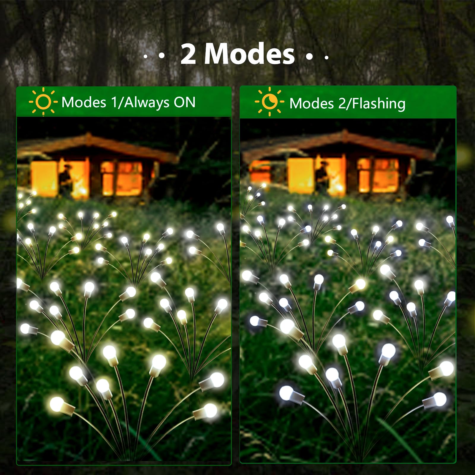 Upgraded Solar Garden Lights 6 Pack - Waterproof Outdoor Fairy Lights for Patio Pathway Wedding Decor (Cool White) - Perfect for Yard & Garden Lighting