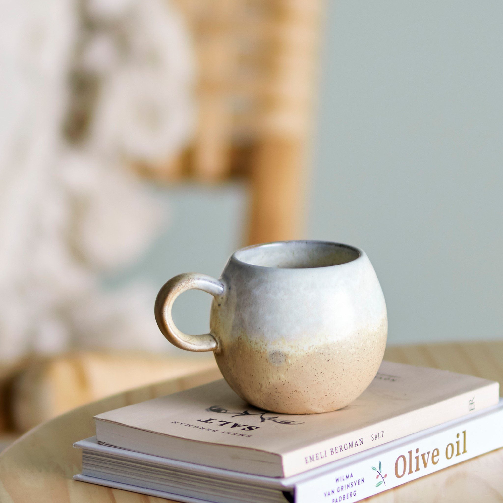 Bloomingville Paula Stoneware Mug - Eco-Friendly Ceramic Coffee Cup for Home & Office - Perfect for Tea, Coffee, and Hot Beverages