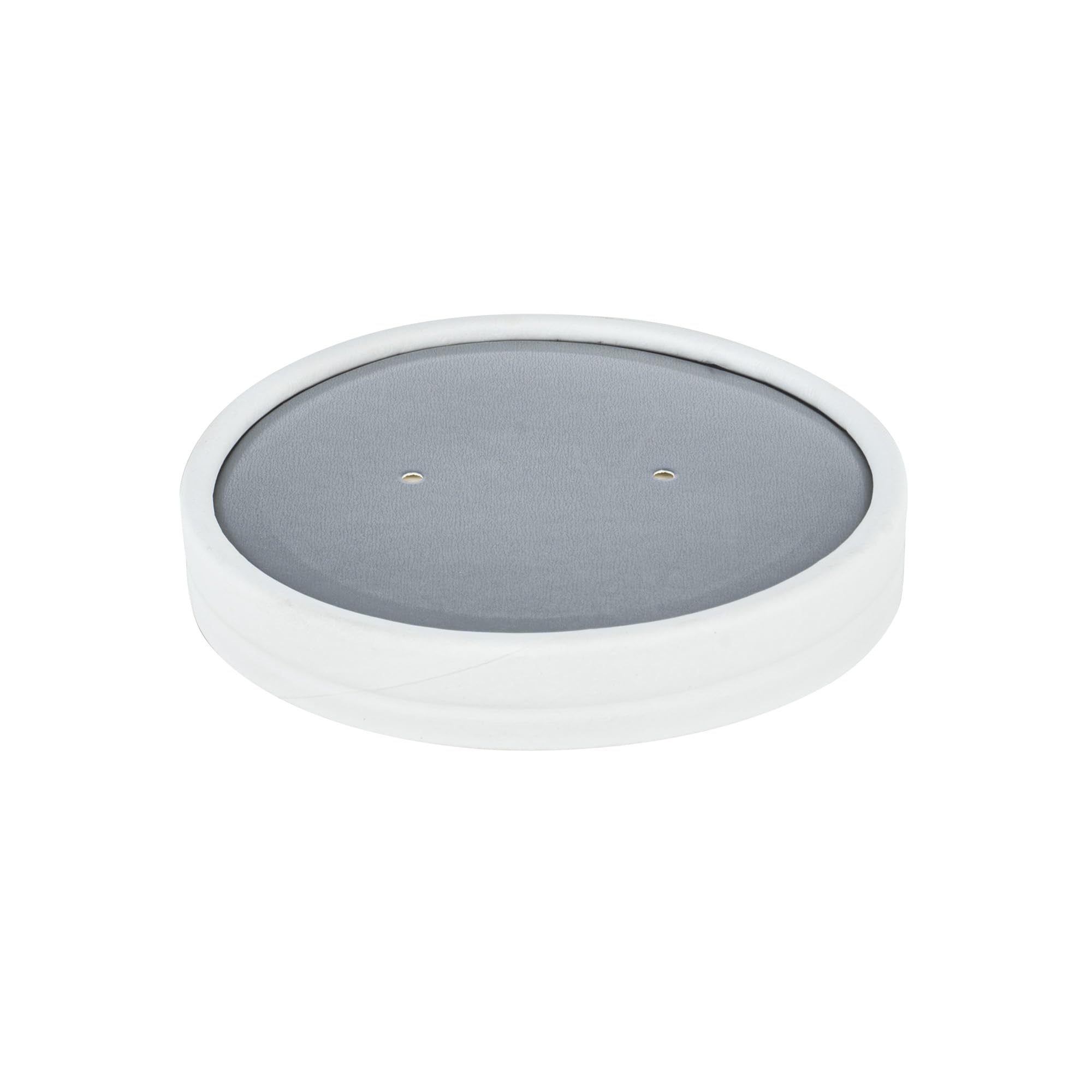 Restaurantware Bio Tek Vented Lids for 12oz Soup Containers - 200 Pack | Microwave Safe Gray Paper Lids | Compatible with Disposable Soup Cups (Cups Sold Separately) | Perfect for Takeout, Catering & Food Service Businesses