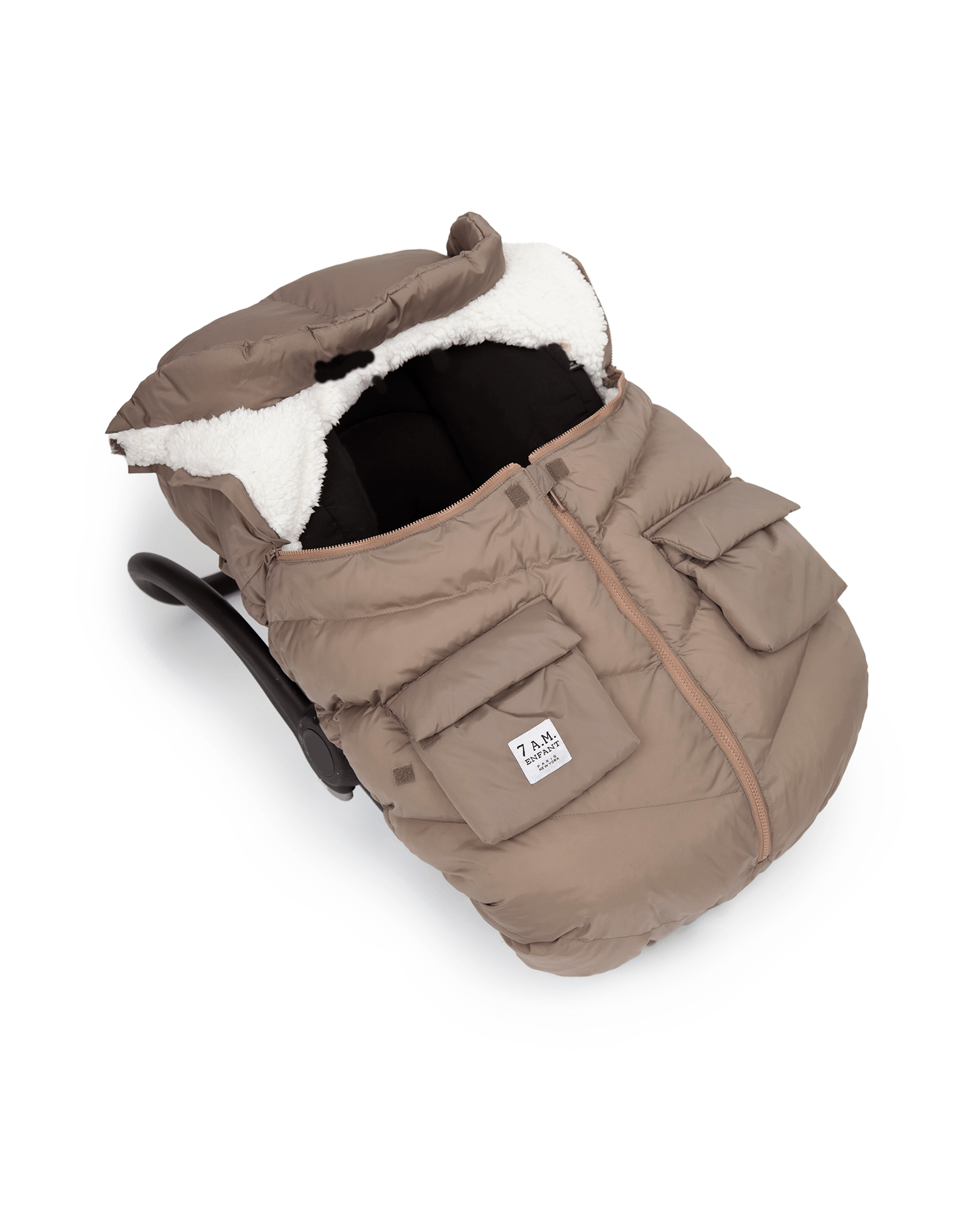 7AM Enfant Baby Car Seat Cocoon for Infants 0-12 Months - Soft & Warm Winter Car Seat Cover for Safe & Cozy Travel