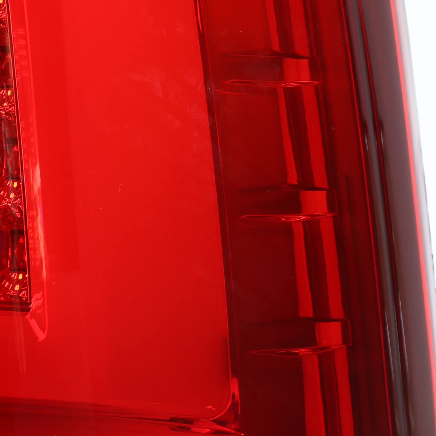 Spec-D Tuning Red LED Bar Tail Lights for 1999-2002 Chevy Silverado & GMC Sierra 1500/2500/3500 - Left & Right Pair Assembly - Upgrade Your Truck Lighting for Night Driving & Enhanced Safety