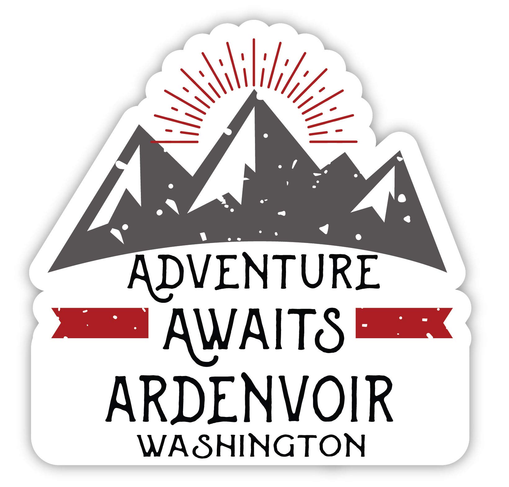 Ardenvoir Washington Souvenir 4-Inch Fridge Magnet - Adventure Awaits Design - Perfect for Travel Memories, Office Decor & Gift Ideas