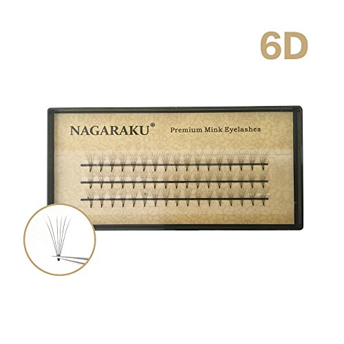 NAGARAKU 6D Volume Eyelash Extensions - 0.07mm Ultra Thin False Lashes for Dramatic Eye Look | Perfect for Weddings, Parties & Special Occasions