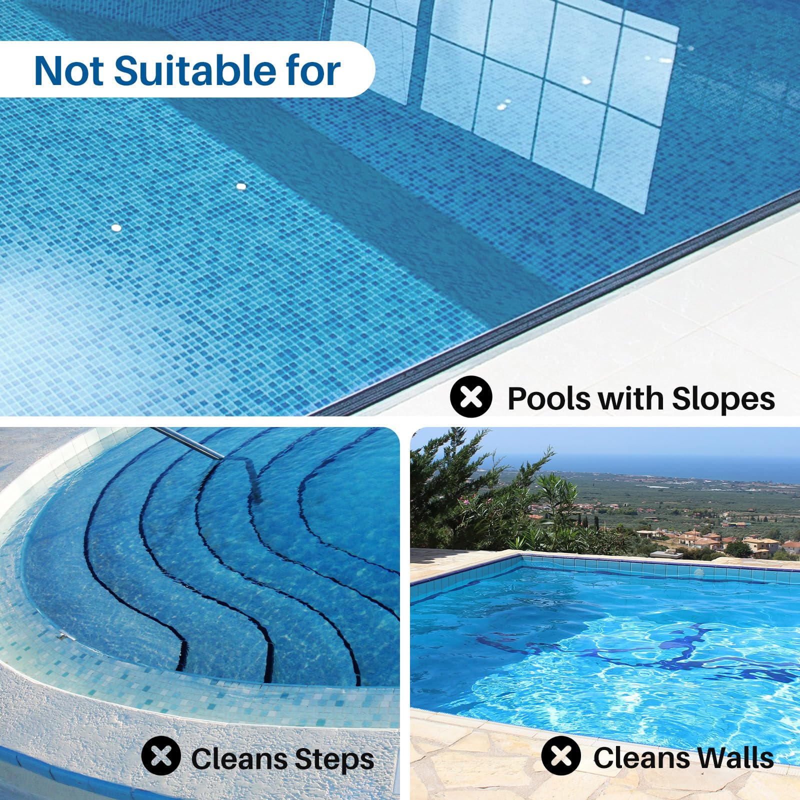PoolPure Aquaguard SE II 2025 Upgrade Cordless Robotic Pool Cleaner - 5000mAh Big Battery, 120-Min Runtime, Dual Cleaning Modes for Above Ground & Inground Pools | Automatic Pool Vacuum Robot for Daily Cleaning & Maintenance