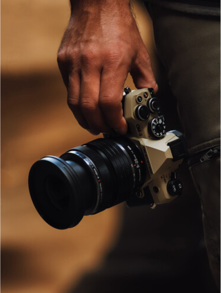 OM SYSTEM OM-5 Mark II Mirrorless Camera Body (Sand Beige) - Weatherproof Compact for Travel & Outdoor Photography