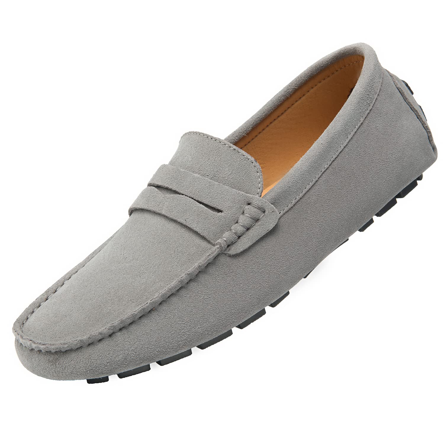 Go Tour Men's Penny Loafers - Comfortable Moccasin Driving Shoes & Slip-On Boat Shoes for Casual Wear | Perfect for Office, Travel & Weekend Outings
