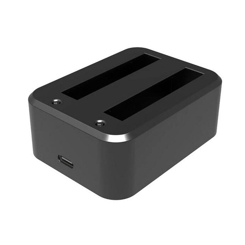 AFYMY Fast USB Type-C Battery Charger Set for Insta360 X3 - Dual Port Charging Station with LED Indicator | Perfect for Travel, Vlogging & Outdoor Adventures