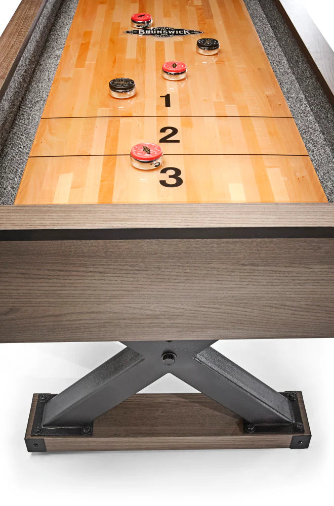 Brunswick Premier 12-Foot Shuffleboard Table for Game Room, Bar & Home Entertainment | Professional Shuffleboard Equipment for Adults & Family Fun
