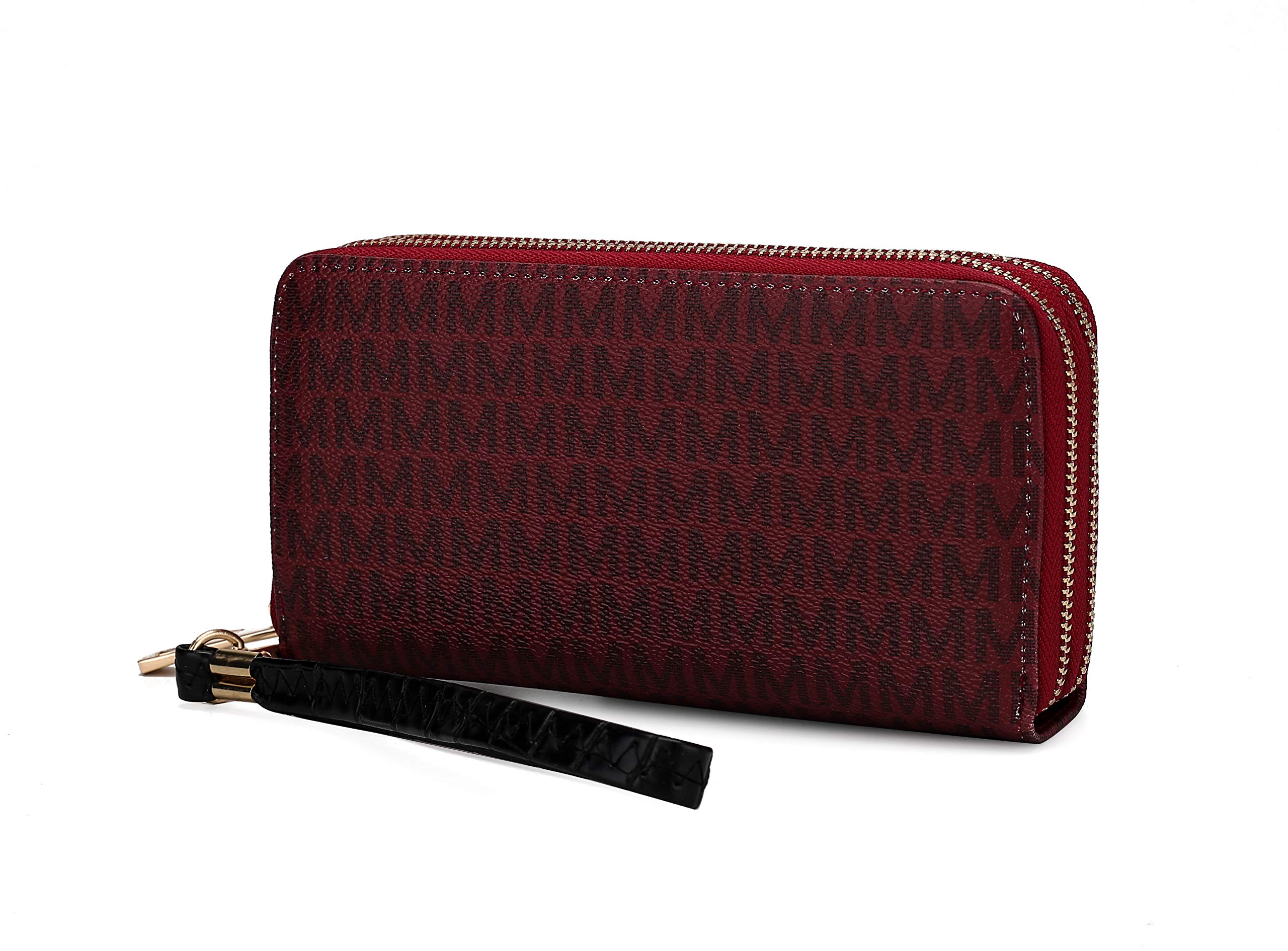 MKF Collection Vegan Leather Wristlet Wallet for Women - Small RFID Blocking Credit Card Holder with Zipper Coin Pocket, Slim Wallet Purse & Handbag Clutch by Mia K | Perfect for Everyday Use, Travel, and Night Out Accessories