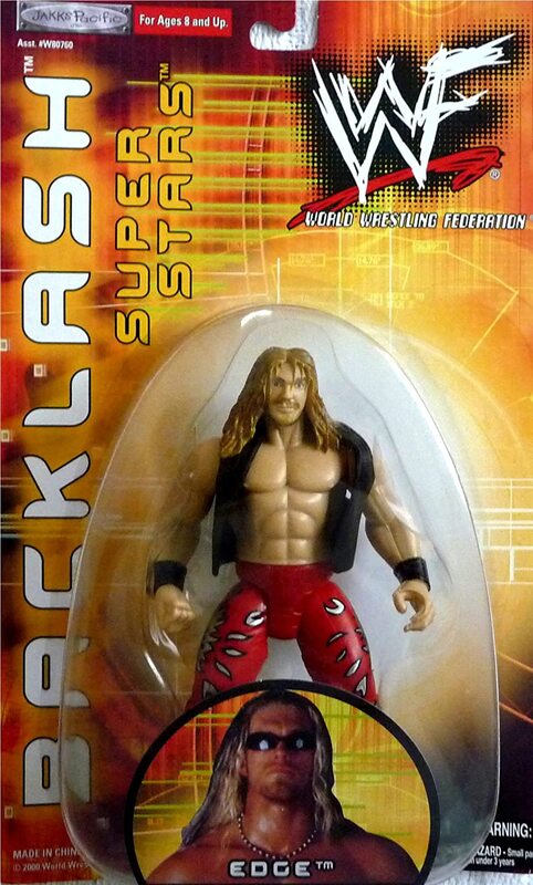 2000 WWF Jakks Pacific Backlash Series 1 Edge Action Figure - Exclusive Collectible Wrestling Toy for Fans & Display - Perfect for WWE Memorabilia Collections & Themed Room Decor