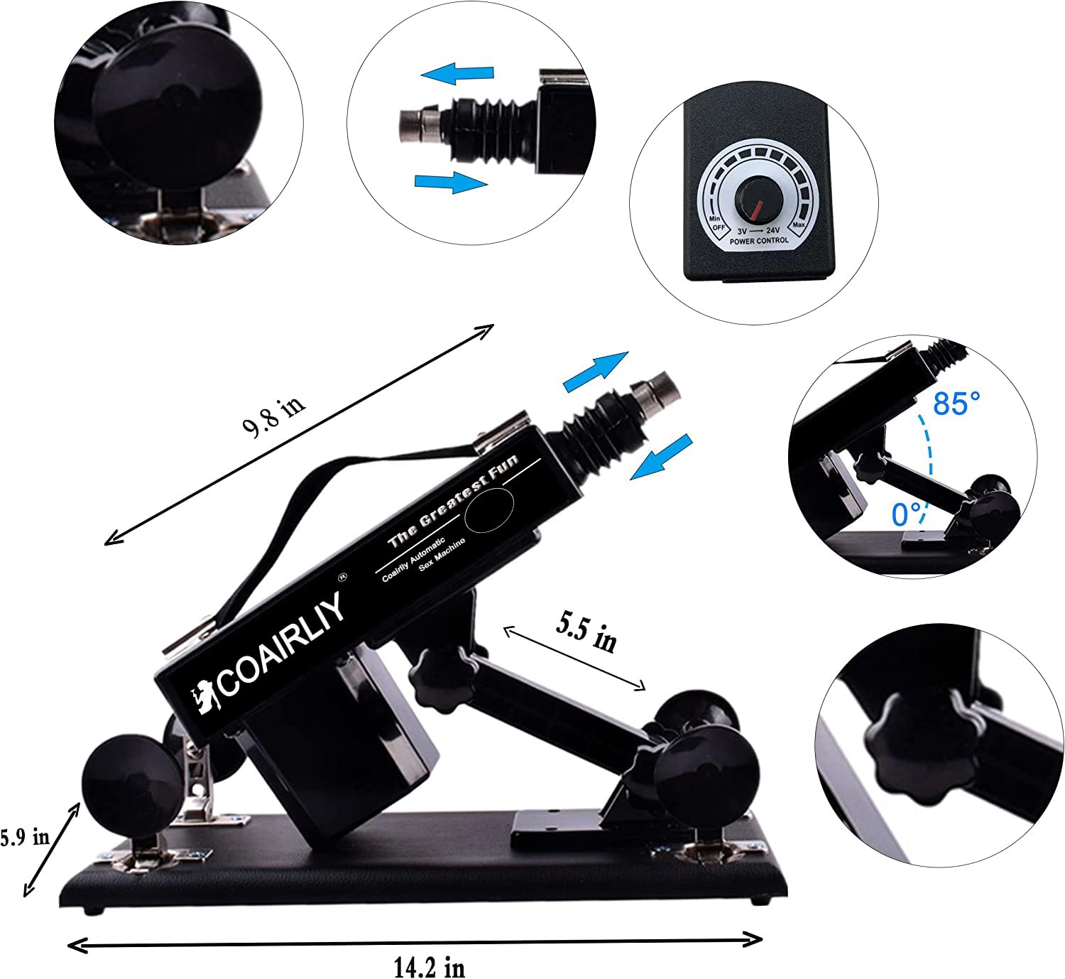Automatic Thrusting Sex Machine for Women - Powerful Adult Love Toy with Adjustable Speed for Solo Play & Couples Use - Perfect for Bedroom Fun & Enhanced Pleasure