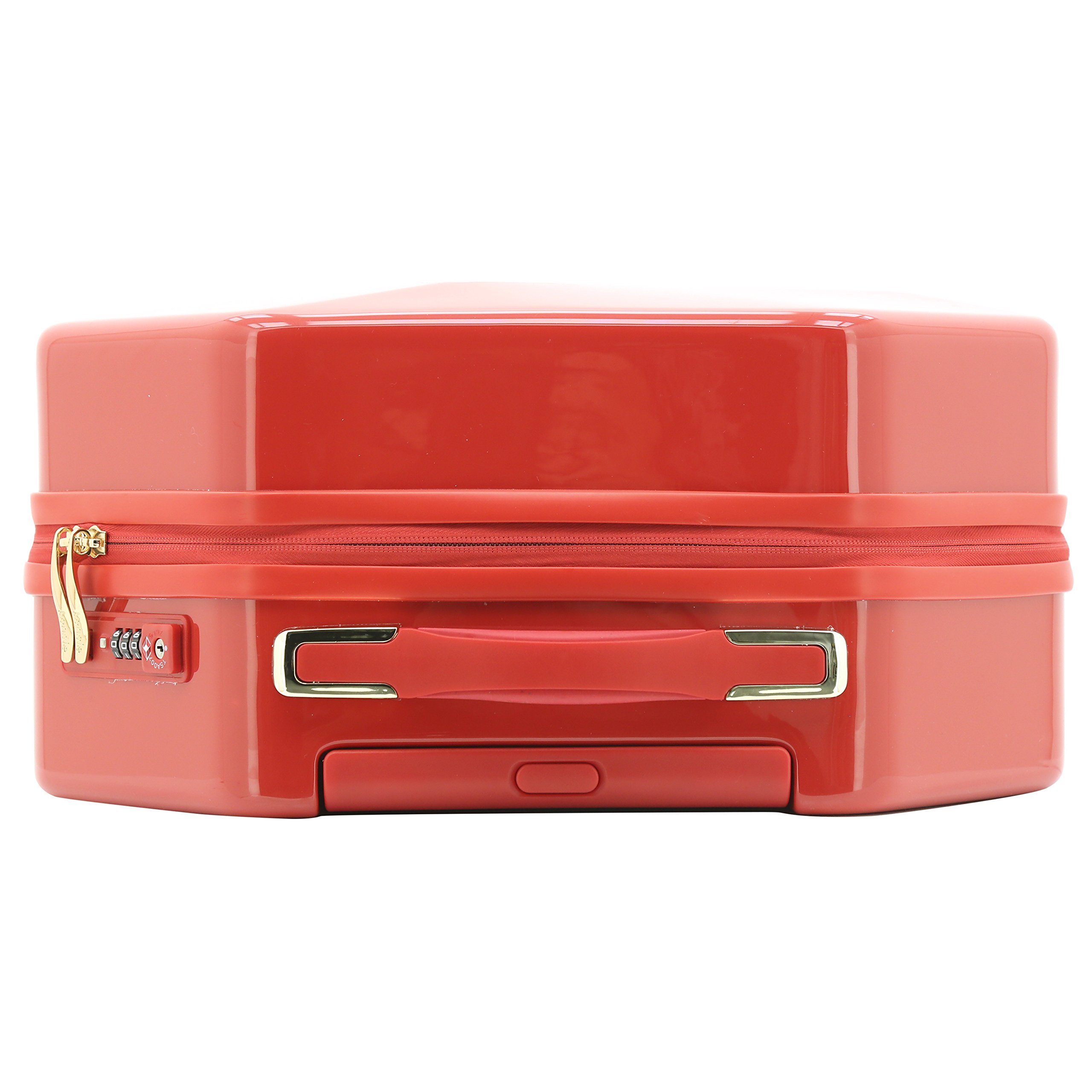 Kensie Women's 2-Piece Gemstone TSA Lock Luggage Set - 20-Inch Carry-On Spinner Suitcase with Expandable Design, Red - Perfect for Air Travel, Business Trips & Weekend Getaways