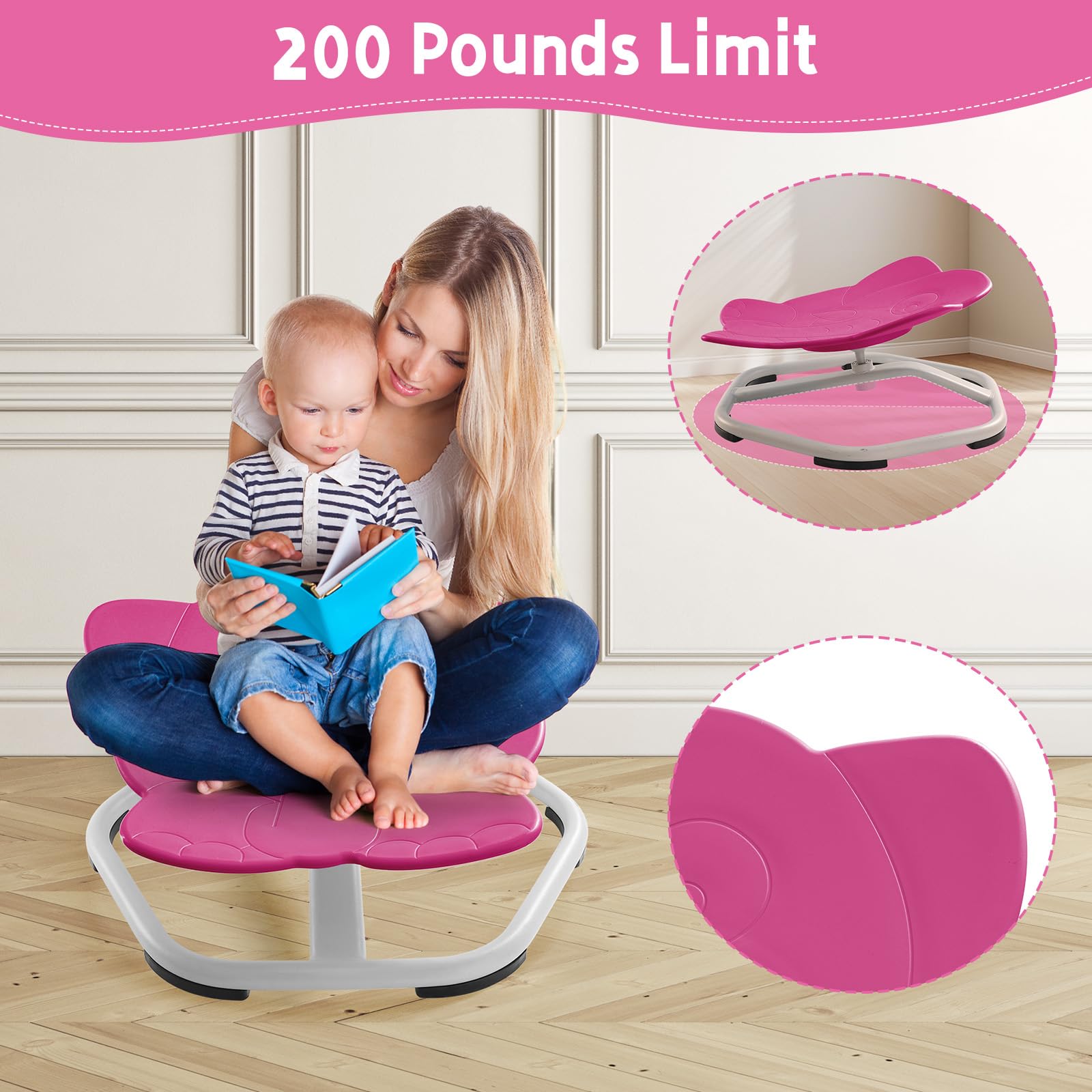 Sensory Spinning Chair for Kids with Autism & ADHD - Swivel Chair for Concentration Training, Sit and Spin Toy for Sensory Needs - Perfect for Home, Classroom & Therapy Use