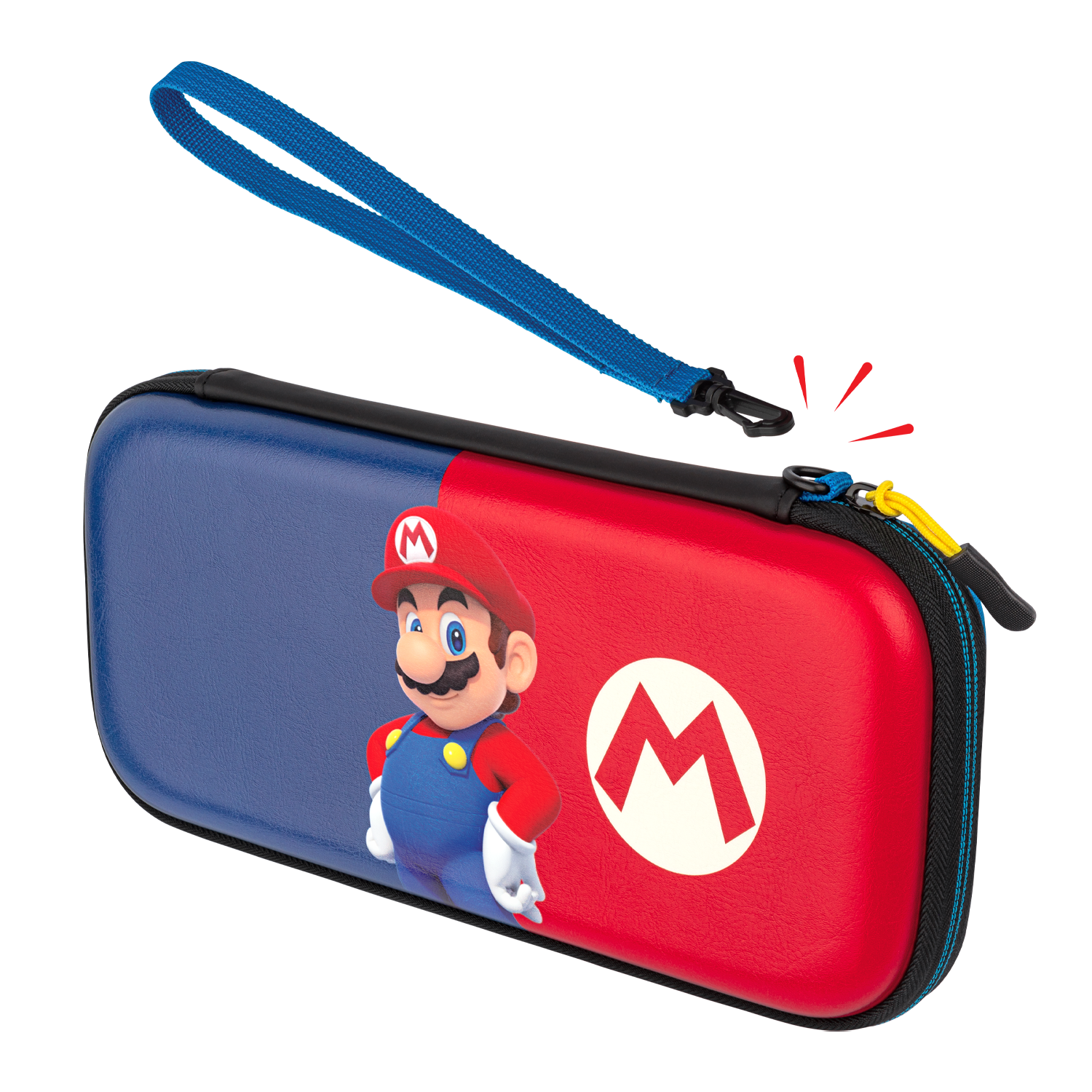 Super Mario Colorblock Travel Deluxe Case - Nintendo Themed Carry-On Luggage for Gamers & Travel Enthusiasts - Perfect for Airplane, Road Trips & Convention Travel