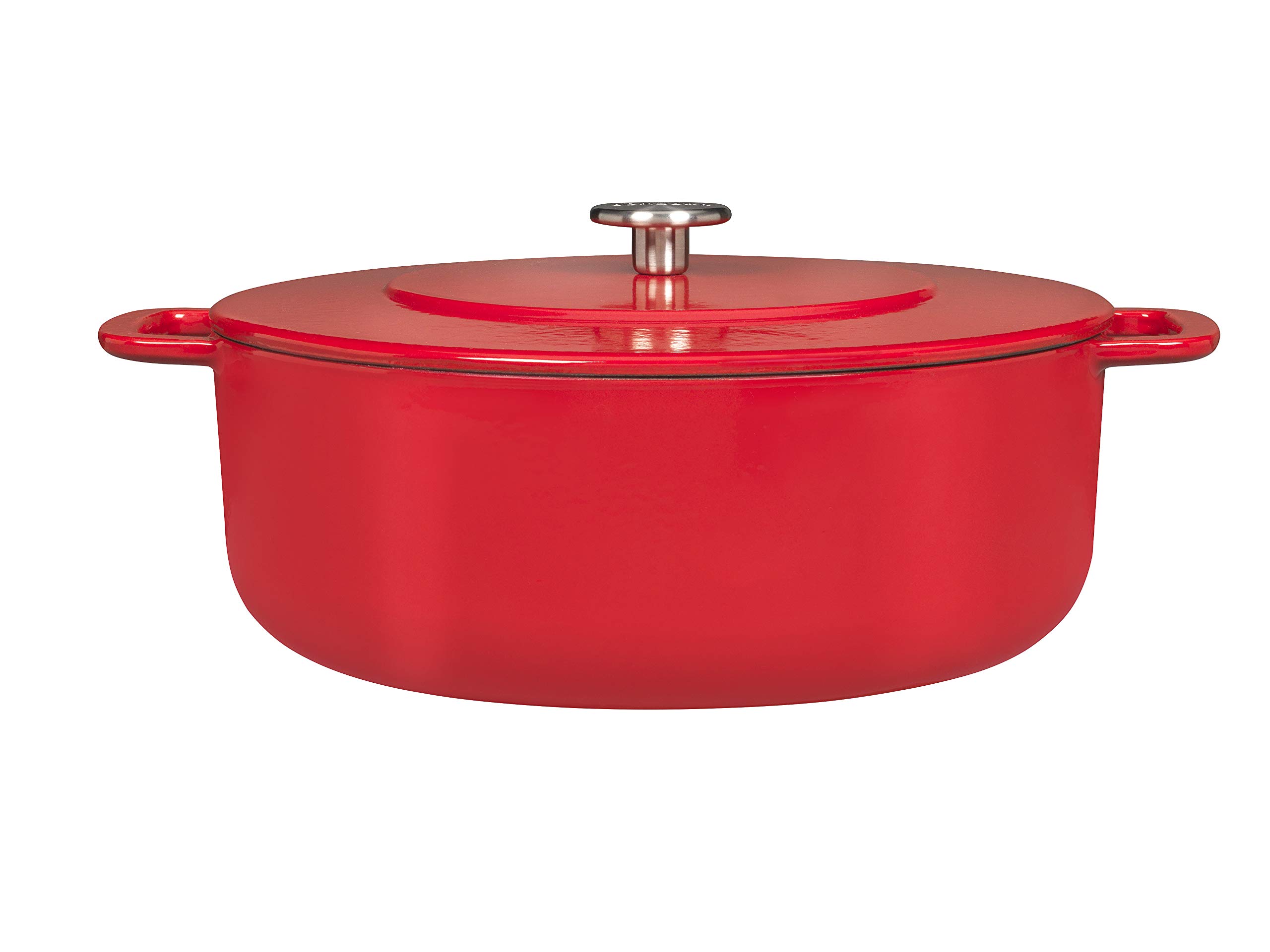 Premium Sous-Chef Dutch Oven - 6.5 Quart Enameled Cast Iron Pot with Lid - Perfect for Braising, Baking & Slow Cooking - Ideal for Soups, Stews & Bread Making in Oven or Stovetop