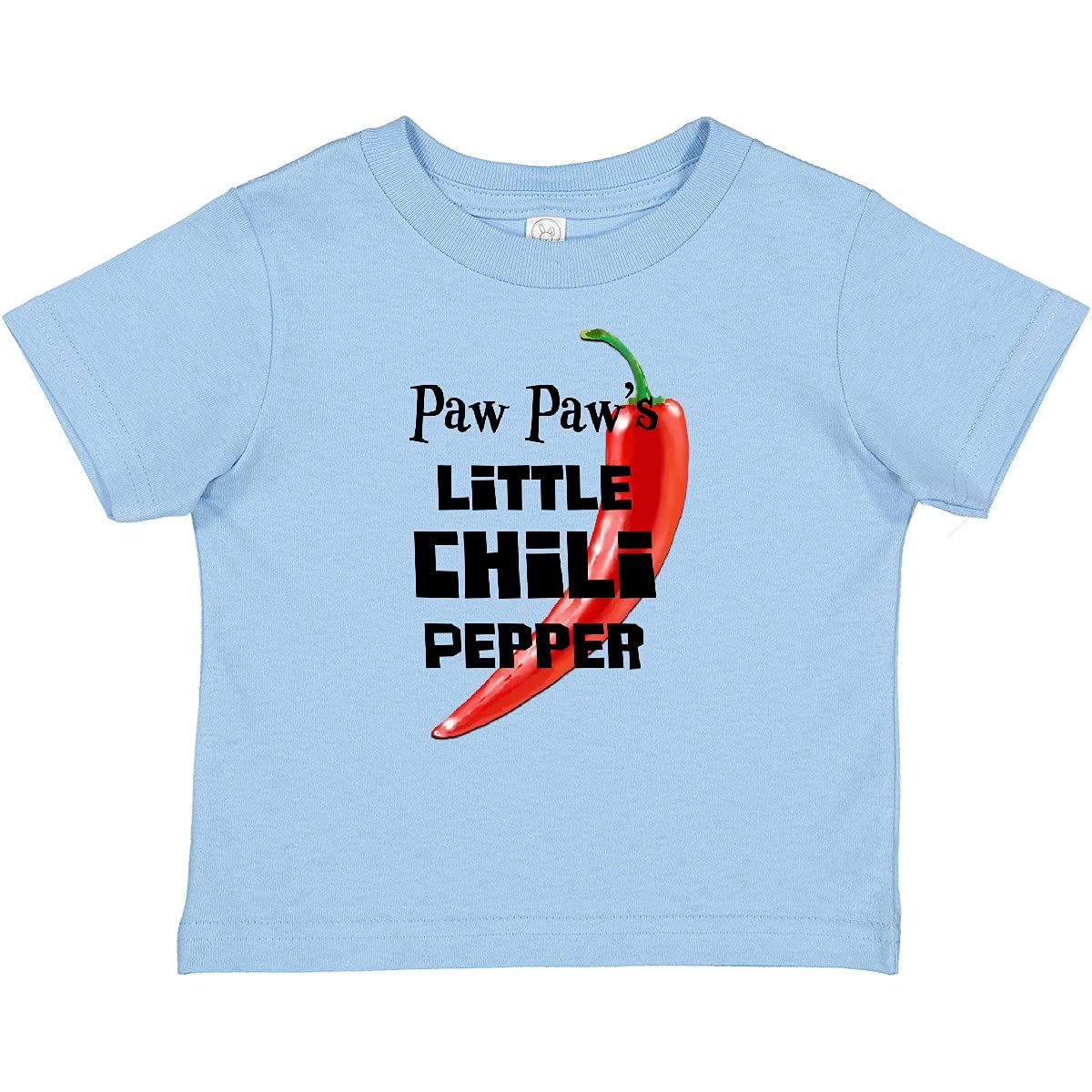 Inktastic Paw Paw's Little Chili Pepper Baby T-Shirt - Cute Infant Cotton Tee for Boys & Girls - Perfect for Family Photos, Playdates & Everyday Wear