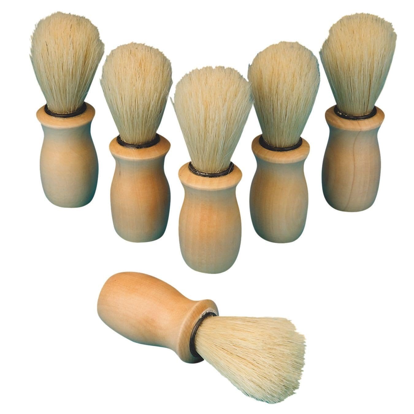 S&S Worldwide Easy Grip Paint Brushes - Set of 6 Non-Slip Handles for Kids & Adults - Perfect for Acrylic, Watercolor & Oil Painting - Art Supplies for Classroom, Home & Studio Use