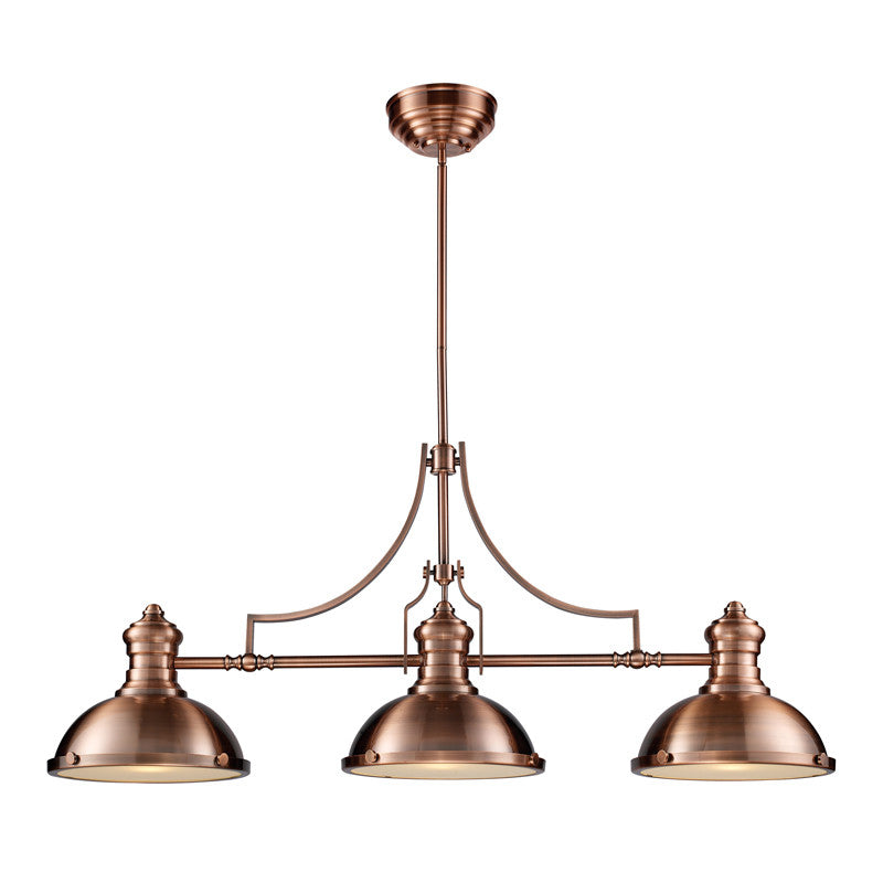Chadwick Linear Chandelier - Modern LED Pendant Light Fixture for Dining Room, Kitchen Island & Living Room | Dimmable Hanging Light with Crystal Accents
