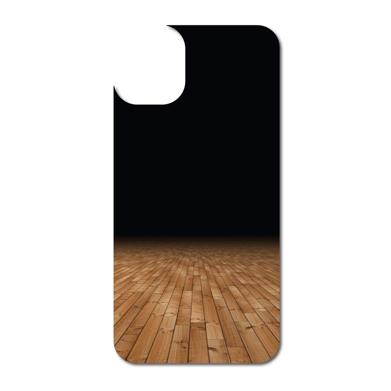 Custom iPhone 11 OtterBox Symmetry Skin - Basketball Court Design for Sports Fans