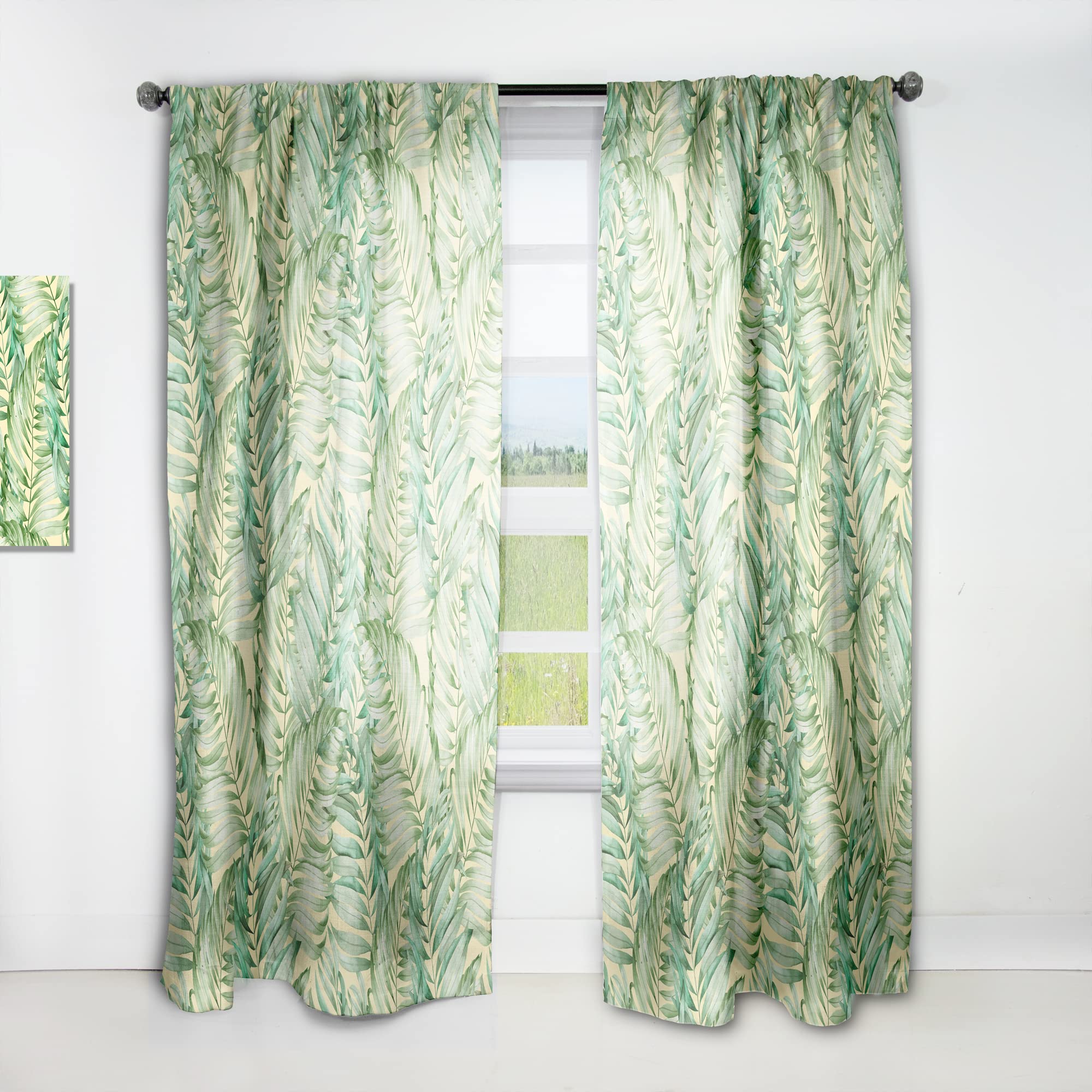 DesignQ Thermal Insulated Curtains for Bedroom & Living Room - Single Panel 52x120 - Blackout Drapes for Privacy, Energy Saving & Noise Reduction - Perfect for Home, Office & Apartment Decor