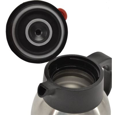 Nella 1.2 Liter Thermal Insulated Coffee Carafe - Double Wall Stainless Steel Vacuum Flask - Keeps Coffee Hot for Hours - Perfect for Home, Office, or Travel