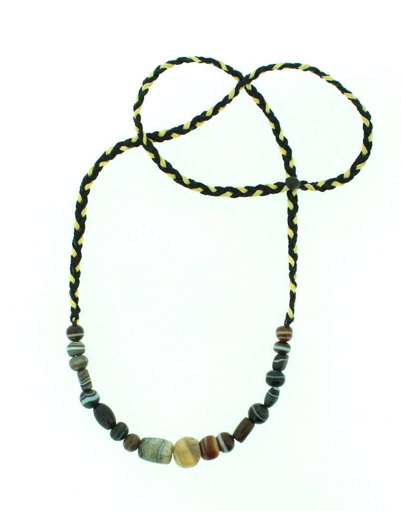 Authentic Sulemani Beads Necklace - Genuine Gemstone Prayer Mala for Meditation, Yoga & Spiritual Healing | Perfect for Mindfulness, Chakra Balancing & Gift Giving