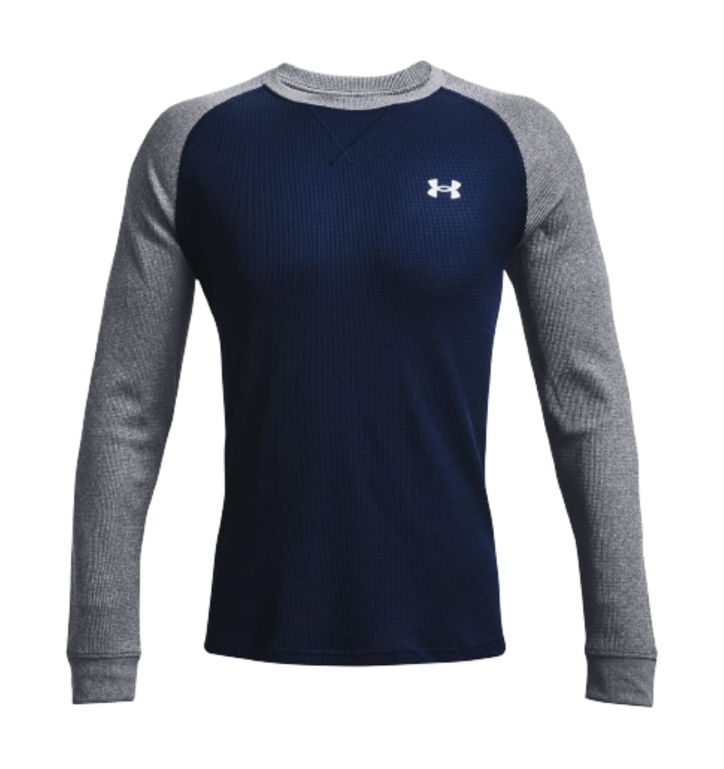 Under Armour Men's UA Waffle Crew Long Sleeve Shirt - Moisture-Wicking, Breathable Workout Top for Gym, Running & Outdoor Activities