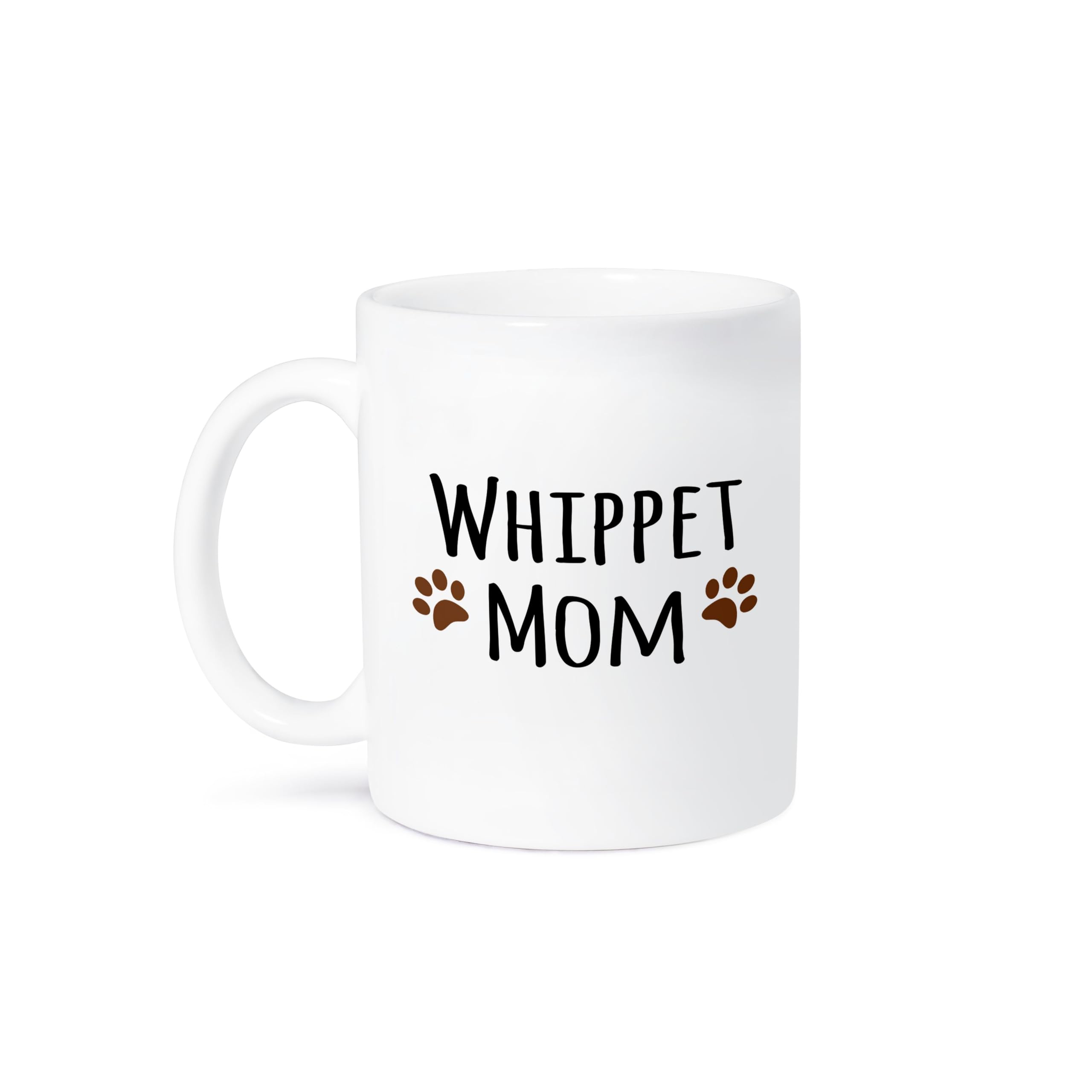 3dRose Whippet Dog Mom Ceramic Coffee Mug - 15 oz Insulated Cup for Hot & Cold Drinks - Perfect Gift for Dog Lovers, Pet Owners & Whippet Breed Enthusiasts - Ideal for Home, Office & Gifts