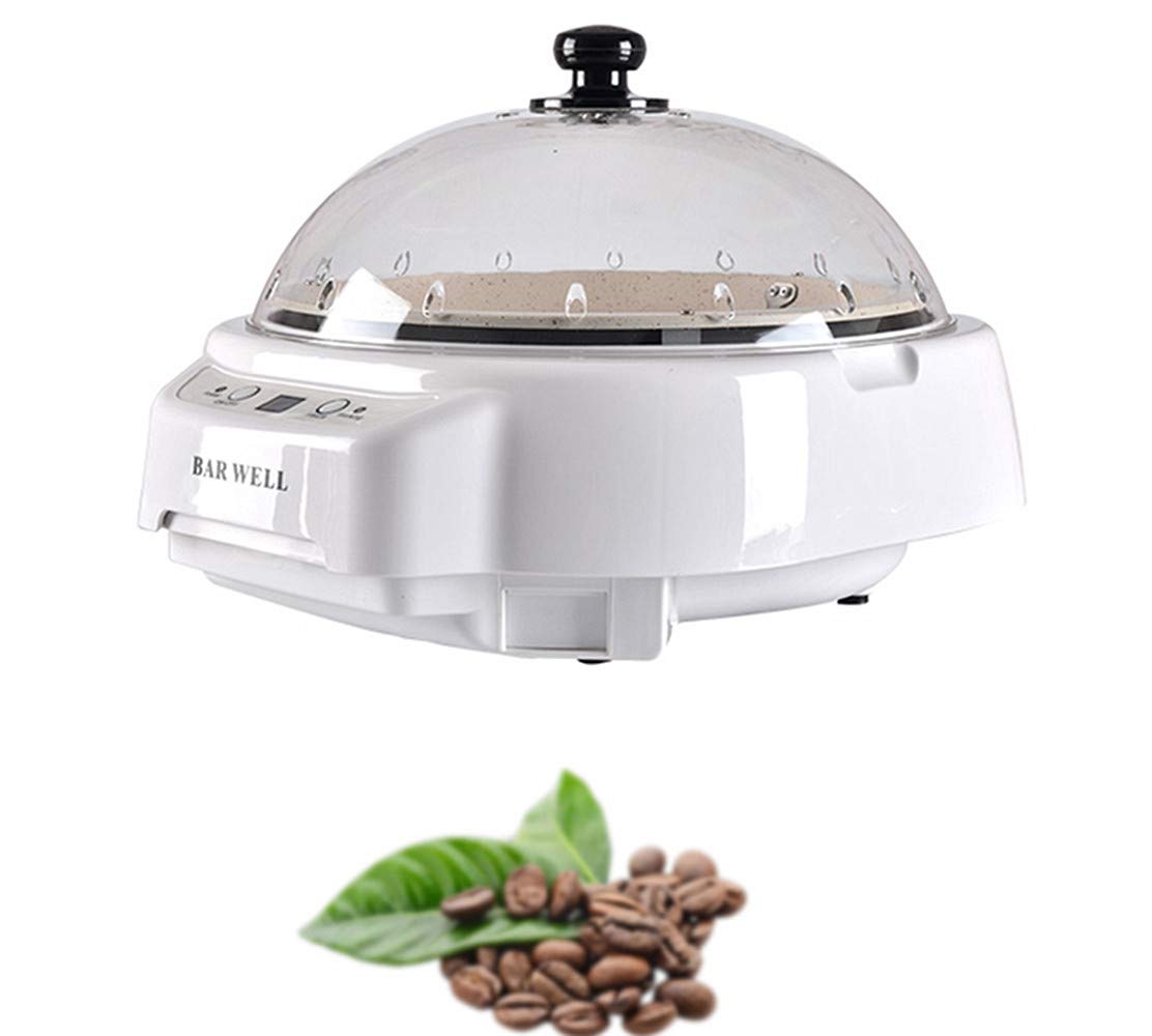 Premium Smart Electric Coffee Roaster & Grinder Machine - 220V Home Use for Coffee Beans, Dried Fruits, Peanuts & Seeds - Compact & Efficient White Roaster for Perfect Brews & Snacks - Ideal for Coffee Enthusiasts & Healthy Snack Lovers