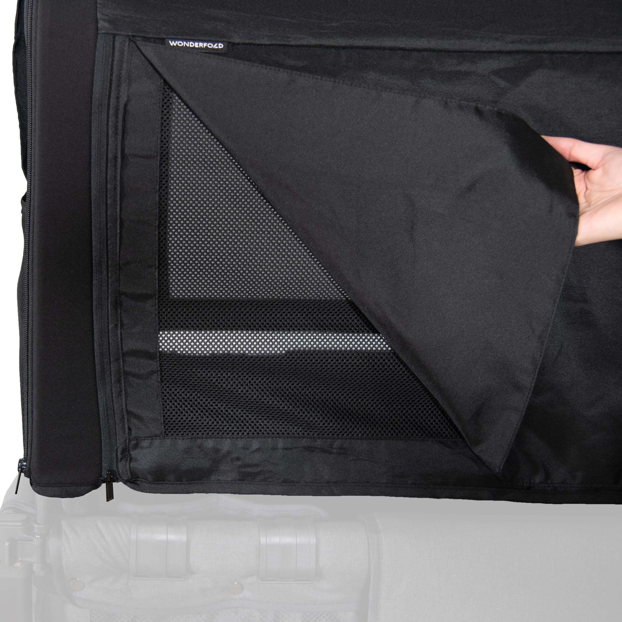 Wonderfold W2 Elite/Luxe Stroller Wagon Canopy - Removable Front & Back, Mesh Sides, Adjustable Panels with Storage Pockets | Perfect for Outdoor Adventures, Beach Trips, and Family Outings