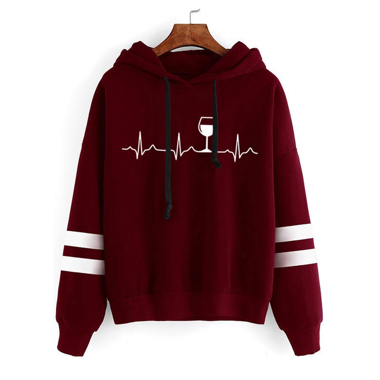 Women's Graphic Hoodies - Fashion Printed Long Sleeve Pullover Tops | Casual Cute Summer Shirts for Streetwear, Travel & Everyday Comfort