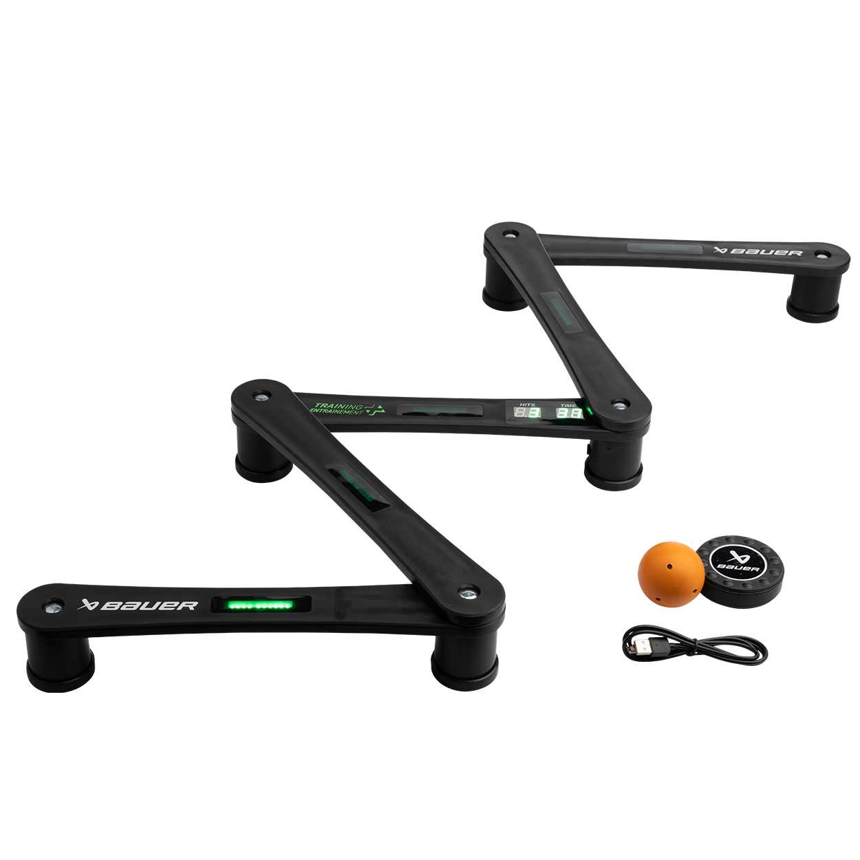 Bauer Digital Reactor Stick Handling Trainer - Hockey Training Aid for Improved Puck Control - Perfect for Home, Ice Rink & Backyard Practice
