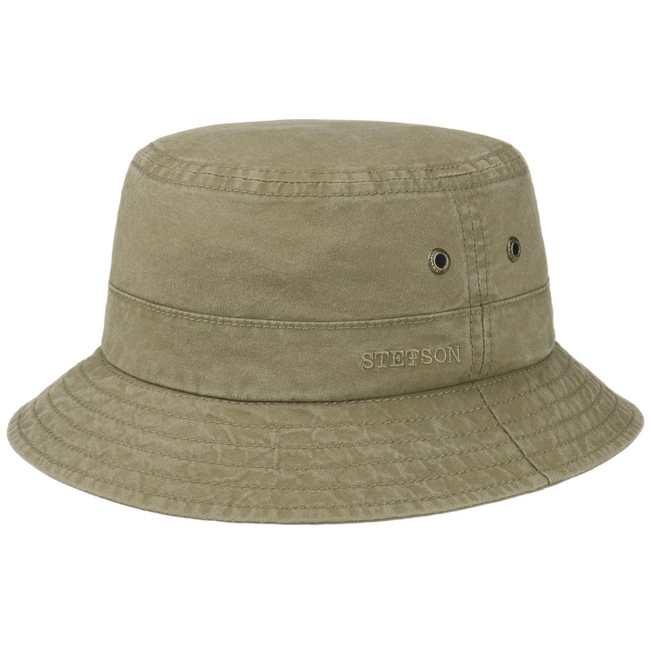 Stetson Delave Cotton Hat for Men & Women - Breathable Summer Sun Hat for Outdoor, Beach, and Travel - Stylish Unisex Wide Brim Hat for UV Protection
