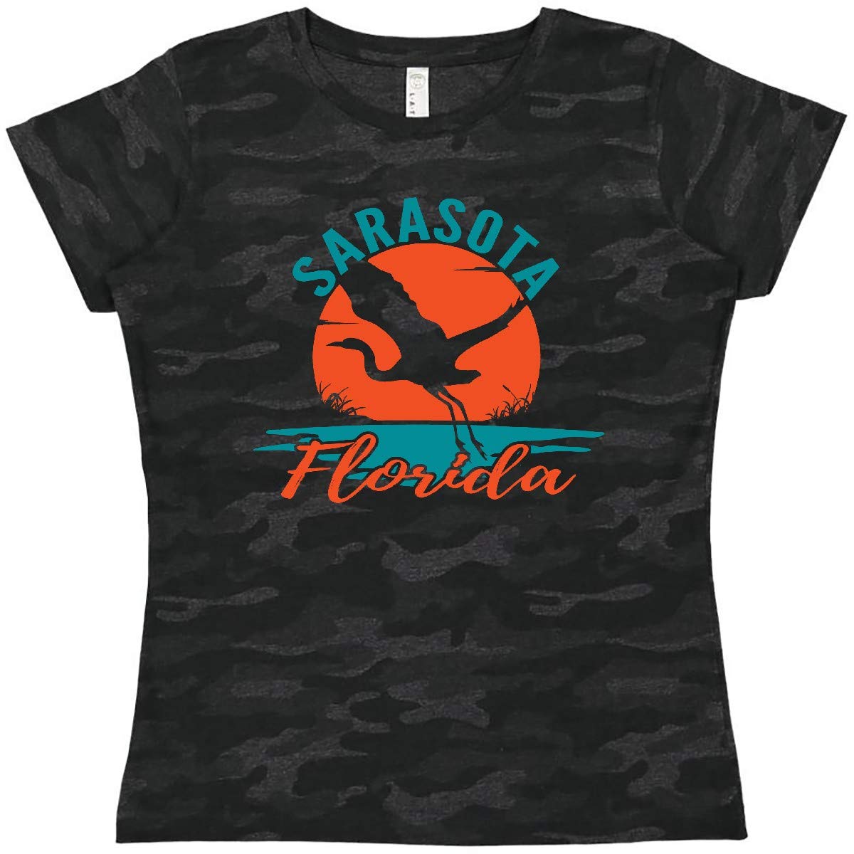 Inktastic Sarasota Florida Vacation Trip Women's T-Shirt - Comfortable Casual Tee for Beach Travel & Summer Outings