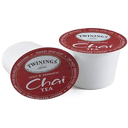 Twinings Chai Tea K-Cup Pods for Keurig Brewers - 72 Count Box | Perfect for Home, Office & Morning Coffee Breaks