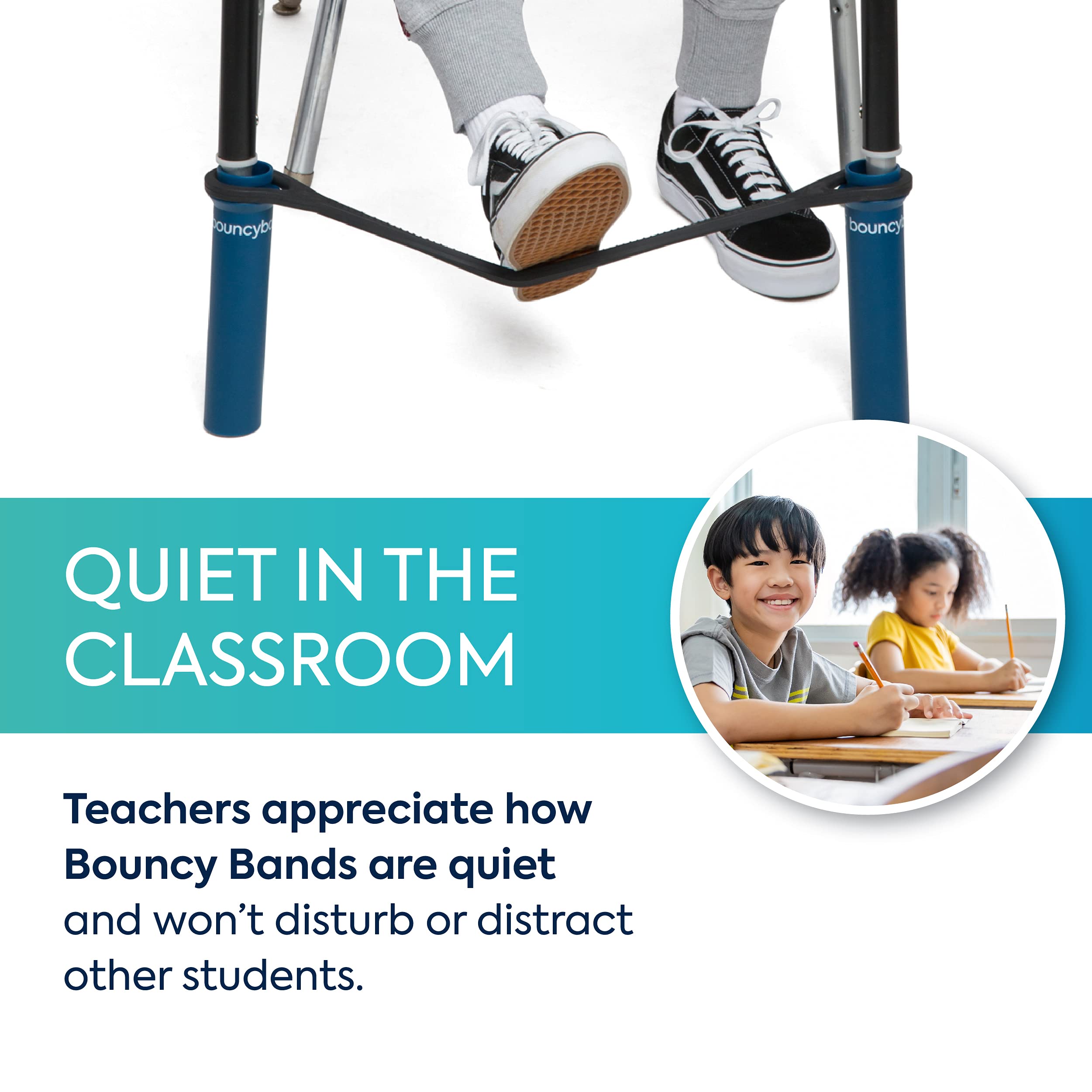 Bouncy Bands for School Desks - Improve Focus & Fidgeting in Class