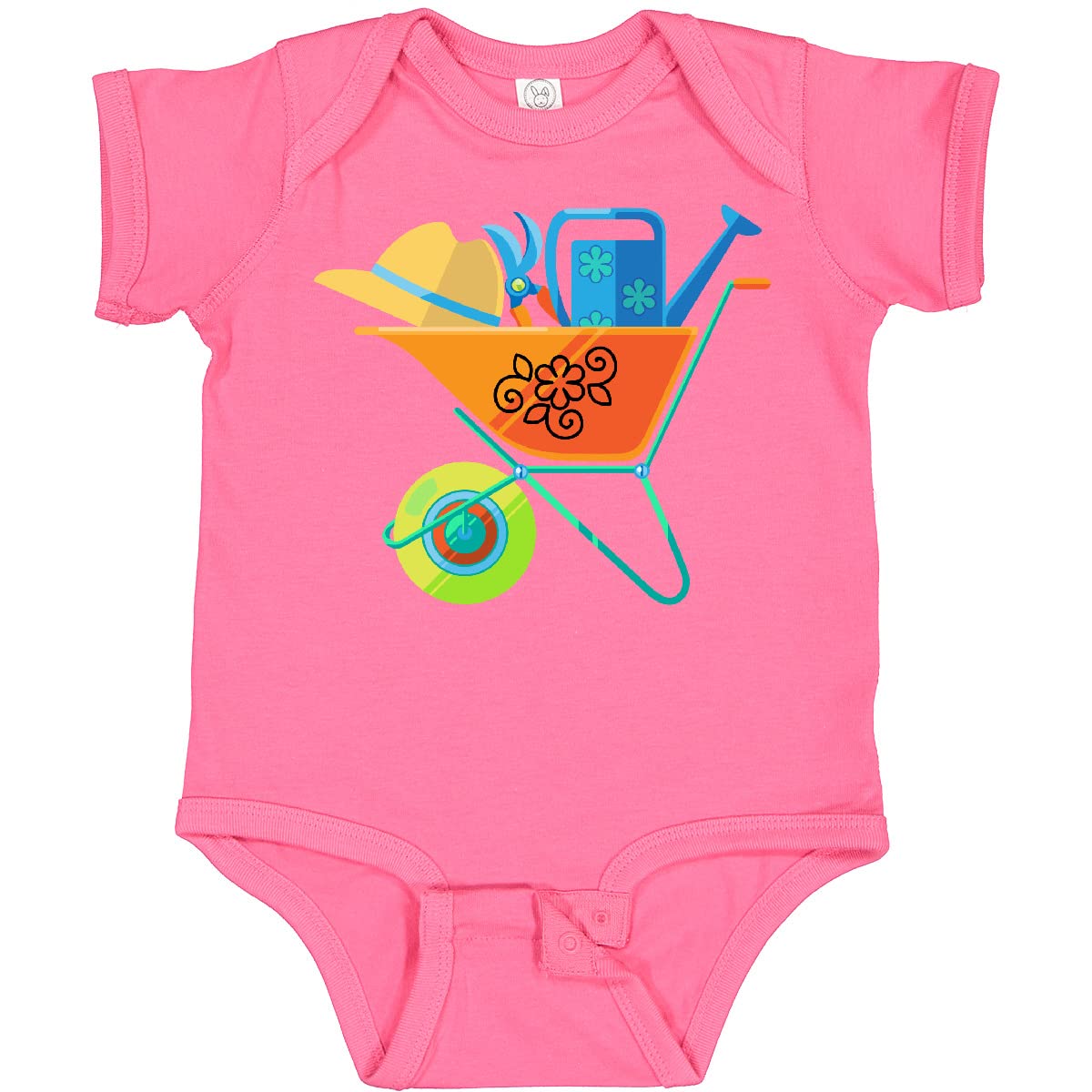 Inktastic Gardener Gardening Tools Baby Bodysuit - Cute Organic Cotton Onesie for Infants & Toddlers - Perfect for Gardening Enthusiasts, Outdoor Play & Family Photos