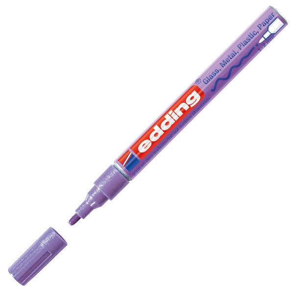 edding 751 Gloss Paint Marker Pen - Medium Point, Oil-Based, Permanent Paint Marker for Glass, Metal, Plastic, Ceramics - Perfect for DIY Crafts, Signage, and Industrial Labeling