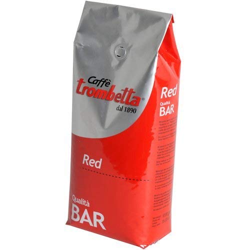 Trombetta Caffe Red Bar Whole Espresso Coffee Beans, 2.5lb Italian Roast - Premium Arabica Beans for Espresso Machines & Moka Pots - Perfect for Home Baristas & Coffee Lovers