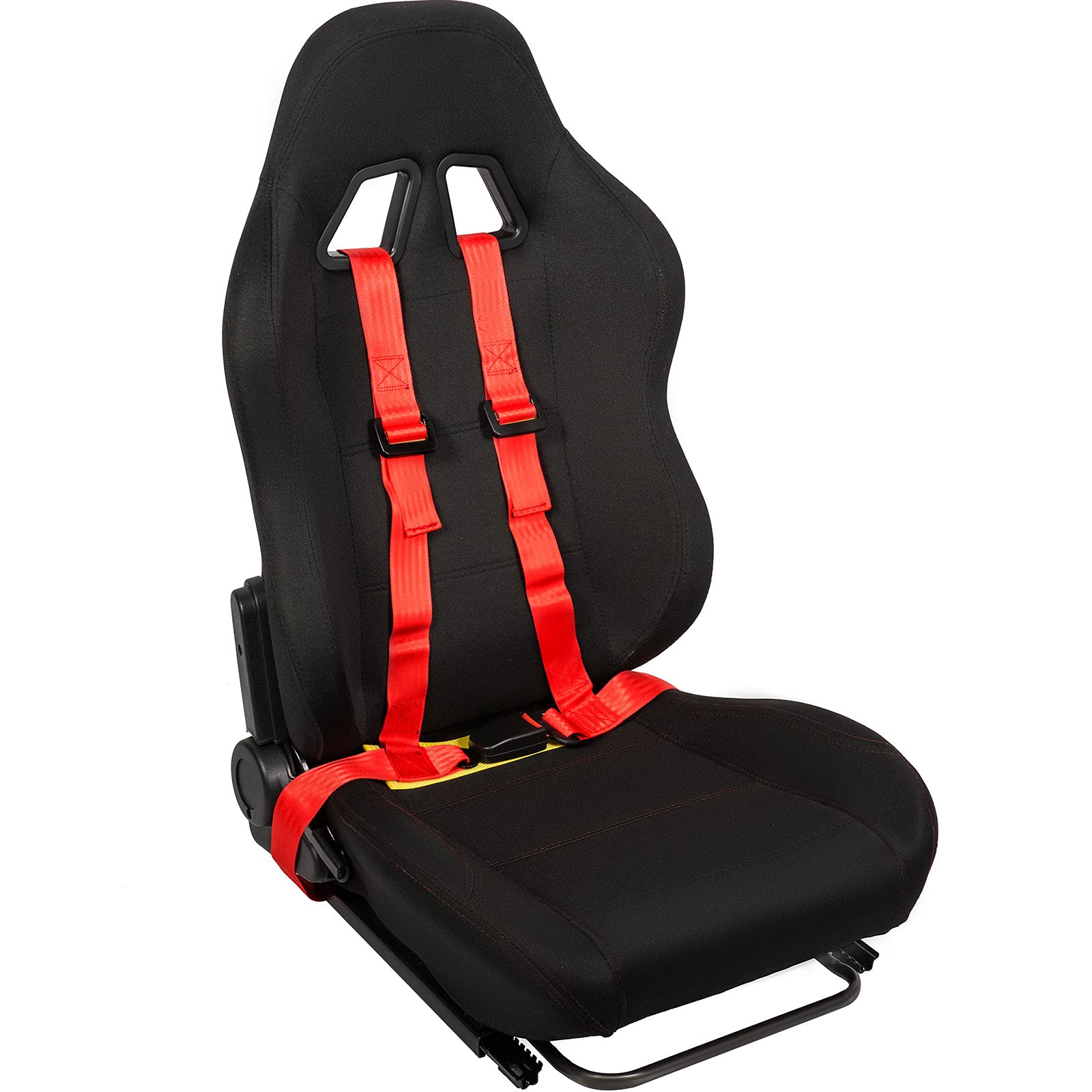Marada Adjustable Racing Seat with Safety Belts - Universal Racing Wheel Stand Compatible - Perfect for Sim Racing, Gaming & Driving Simulation Setups